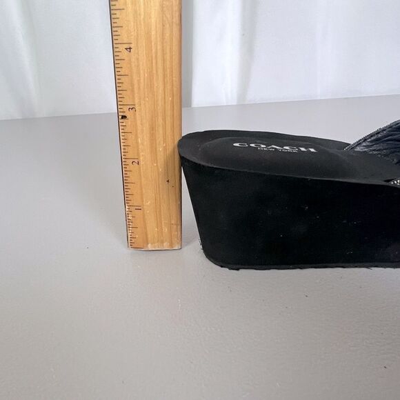 COACH JADEN WOMENS SANDALS BLACK SIZE 10B - Picture 10 of 11